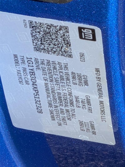 2023 Chevrolet Corvette Stingray 2LT