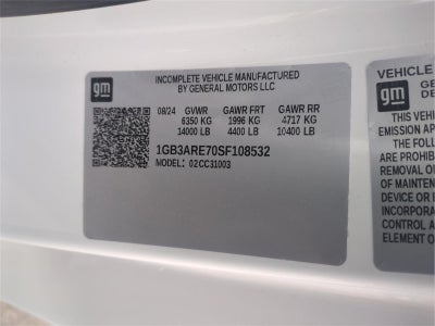 2025 Chevrolet Silverado 3500 HD Chassis Cab Work Truck