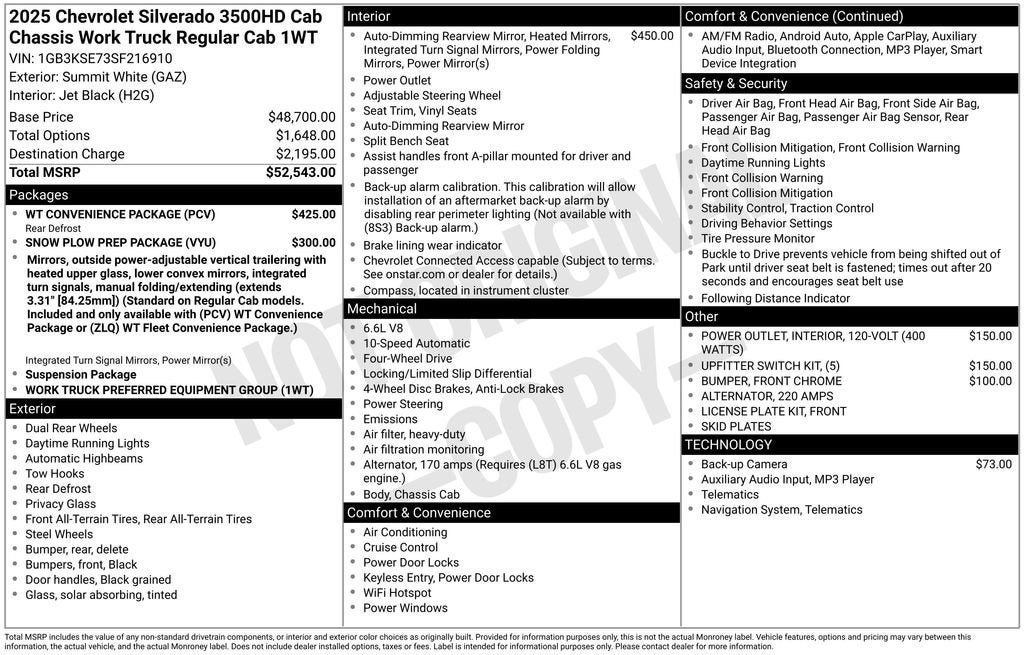 2025 Chevrolet Silverado 3500 HD Work Truck - Photo 33