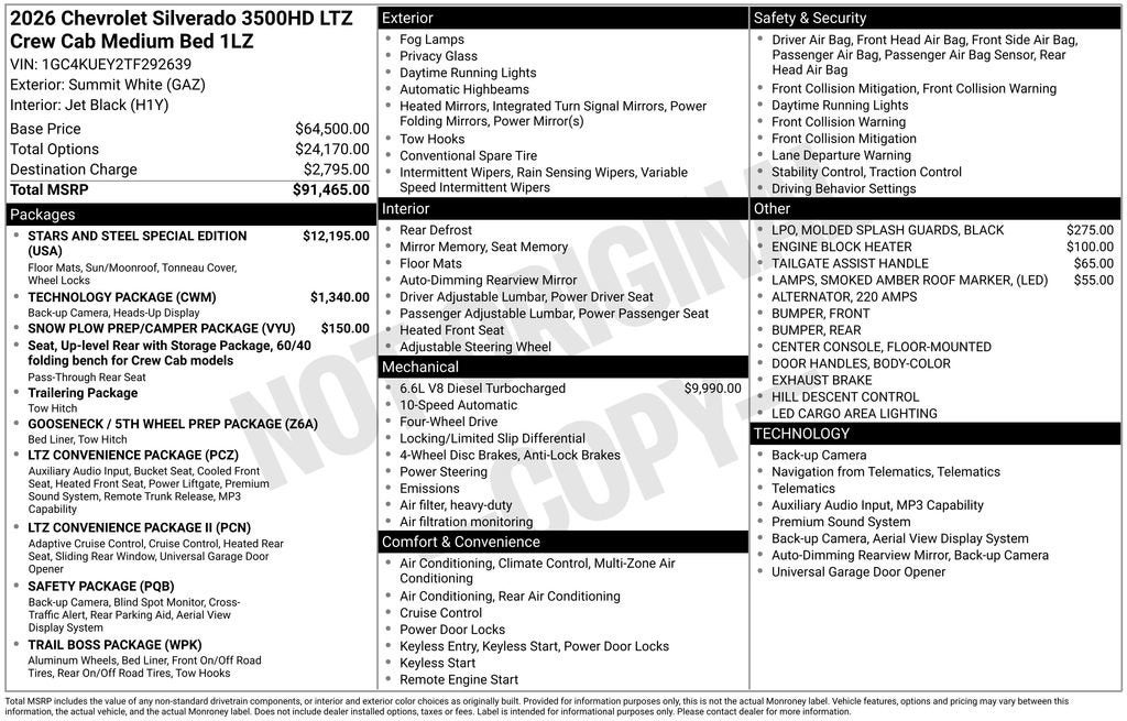 2026 Chevrolet Silverado 3500 HD LTZ