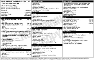 2026 Chevrolet Silverado 2500 HD ZR2