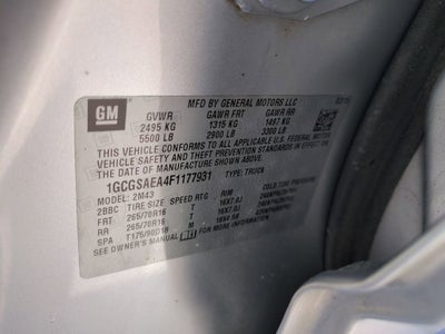 2015 Chevrolet Colorado 2WD WT