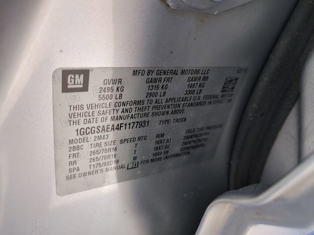 2015 Chevrolet Colorado 2WD WT