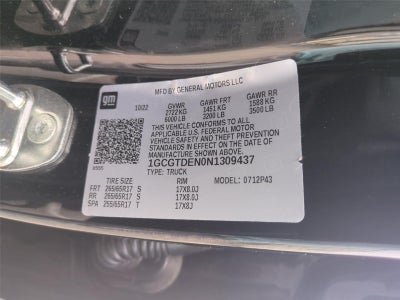 2022 Chevrolet Colorado Z71