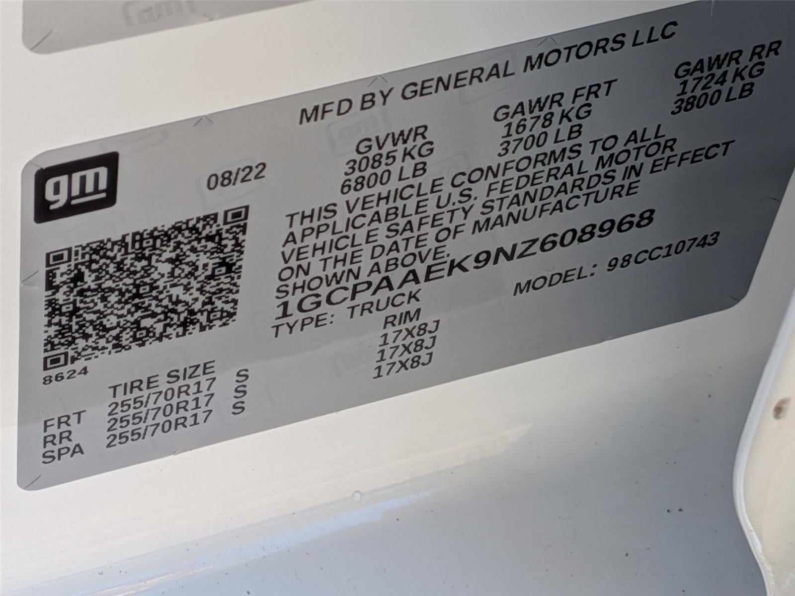 2022 Chevrolet Silverado 1500 WT