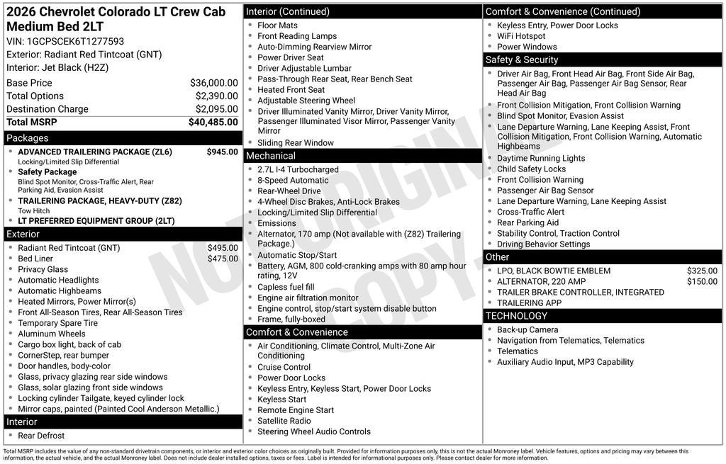 2026 Chevrolet Colorado LT