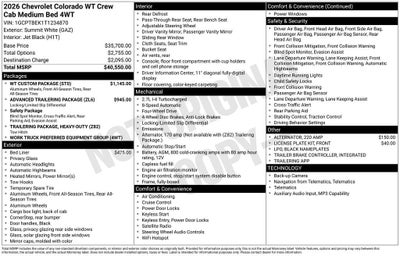 2026 Chevrolet Colorado WT