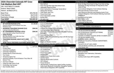 2026 Chevrolet Colorado WT