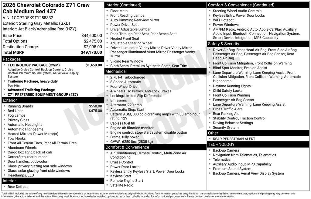 2026 Chevrolet Colorado Z71