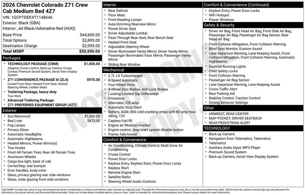 2026 Chevrolet Colorado Z71