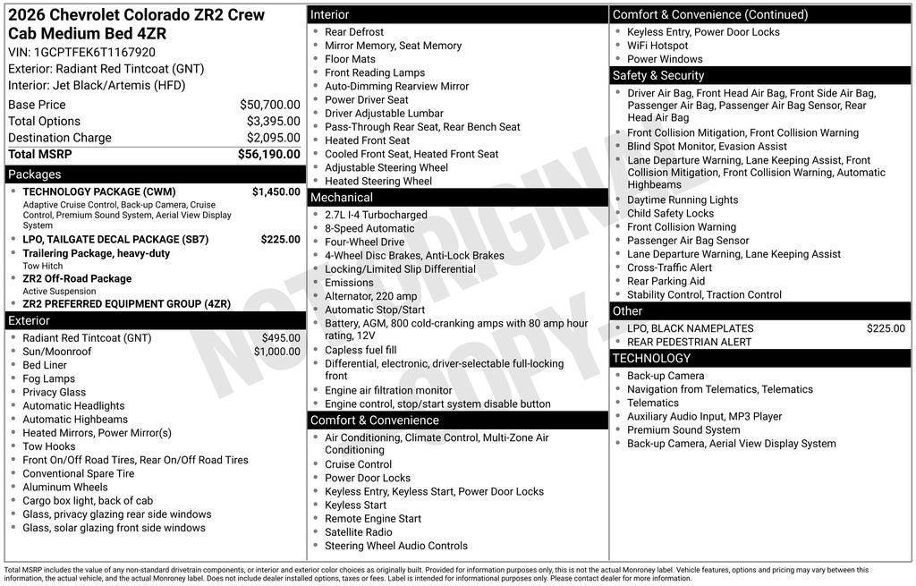 2026 Chevrolet Colorado ZR2