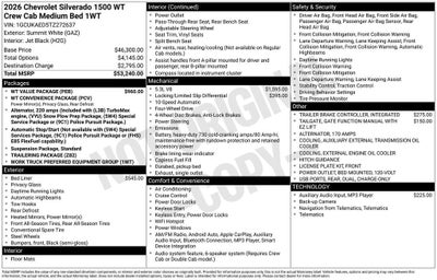 2026 Chevrolet Silverado 1500 WT