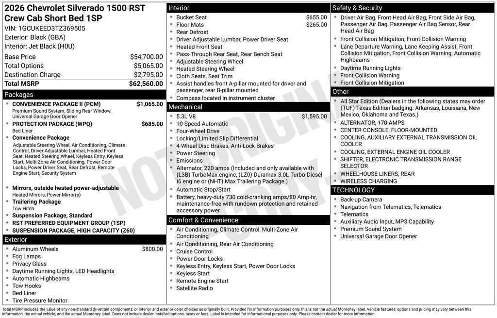 2026 Chevrolet Silverado 1500 RST