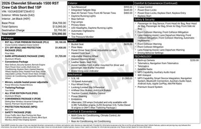2026 Chevrolet Silverado 1500 RST