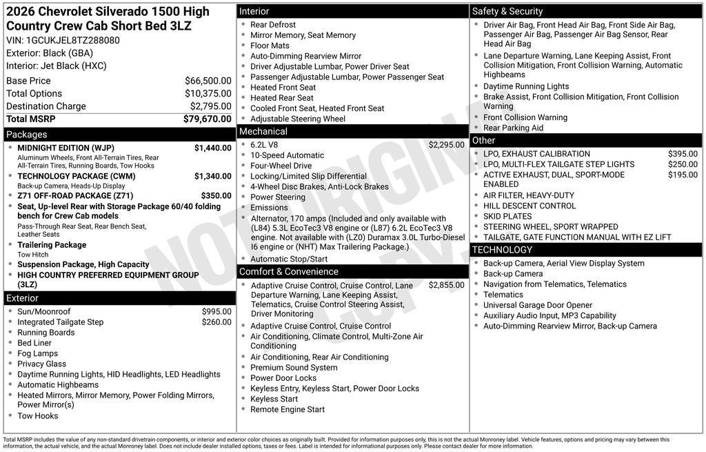 2026 Chevrolet Silverado 1500 High Country
