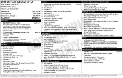 2026 Chevrolet Suburban LT