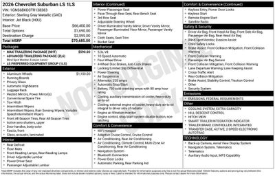 2026 Chevrolet Suburban LS