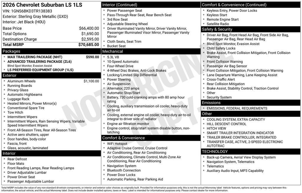 2026 Chevrolet Suburban LS