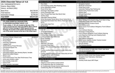 2026 Chevrolet Tahoe LS