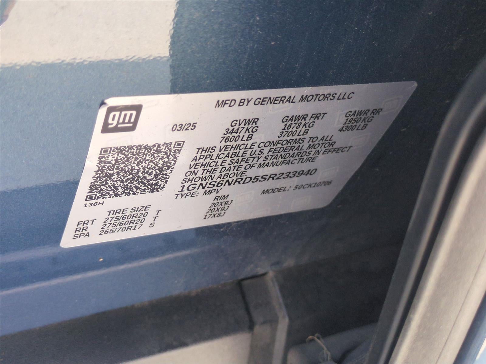 2025 Chevrolet Tahoe LT