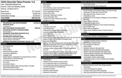 2025 Chevrolet Tahoe Premier