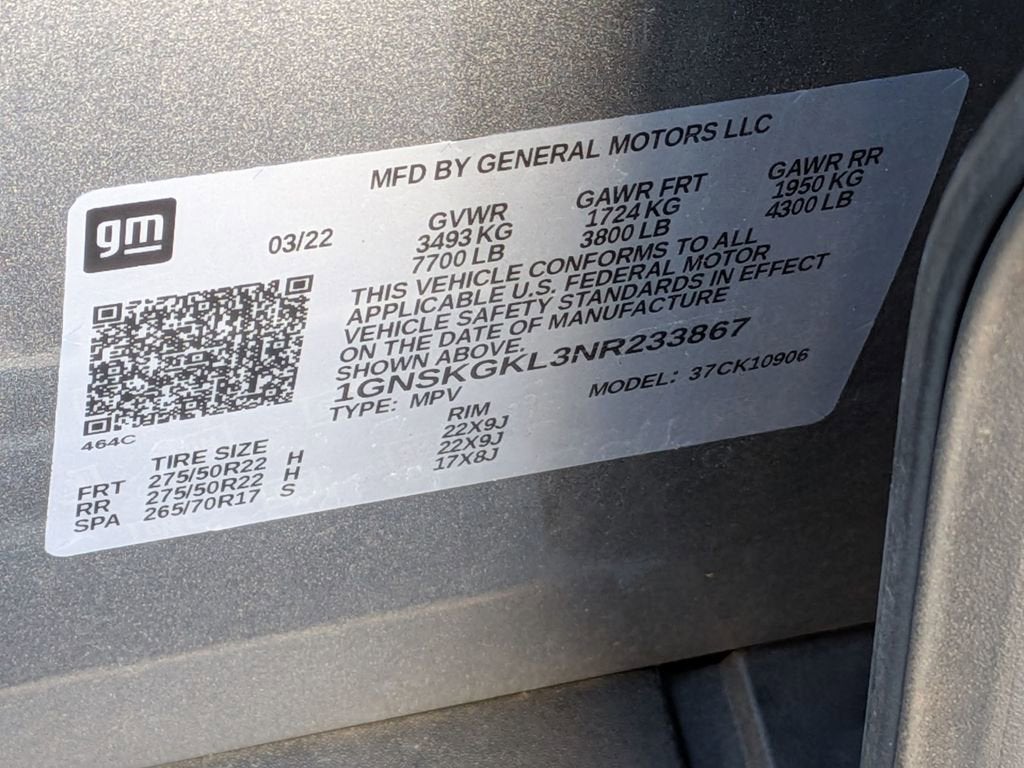 2022 Chevrolet Suburban High Country