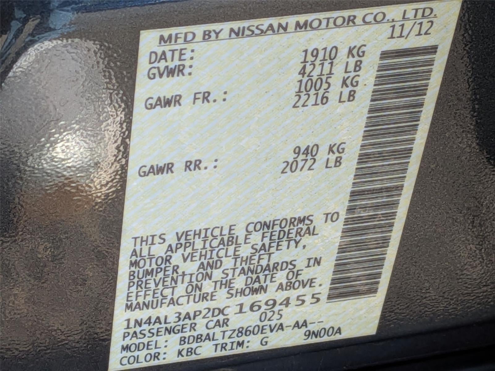 2013 Nissan Altima 2.5 SV