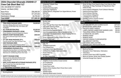 2026 Chevrolet Silverado 2500 HD LT