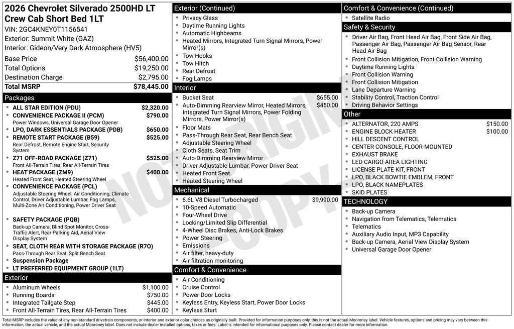 2026 Chevrolet Silverado 2500 HD LT