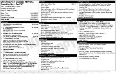 2026 Chevrolet Silverado 1500 LTZ