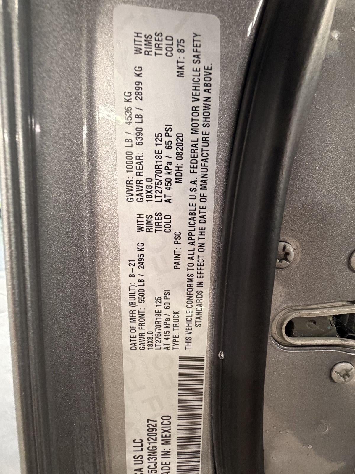 2022 RAM 2500 Tradesman Crew Cab 4x4 6'4" Box