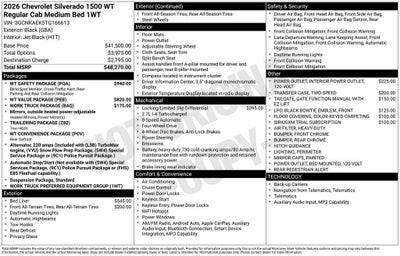 2026 Chevrolet Silverado 1500 WT