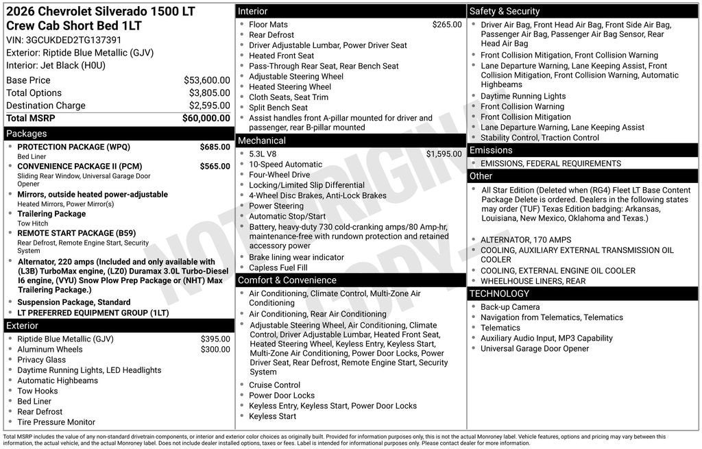 2026 Chevrolet Silverado 1500 LT