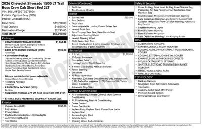 2026 Chevrolet Silverado 1500 LT Trail Boss