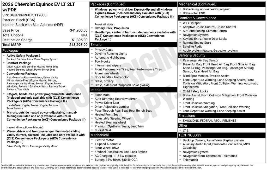 2026 Chevrolet Equinox EV LT