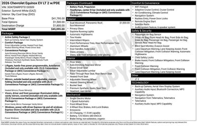 2026 Chevrolet Equinox EV LT