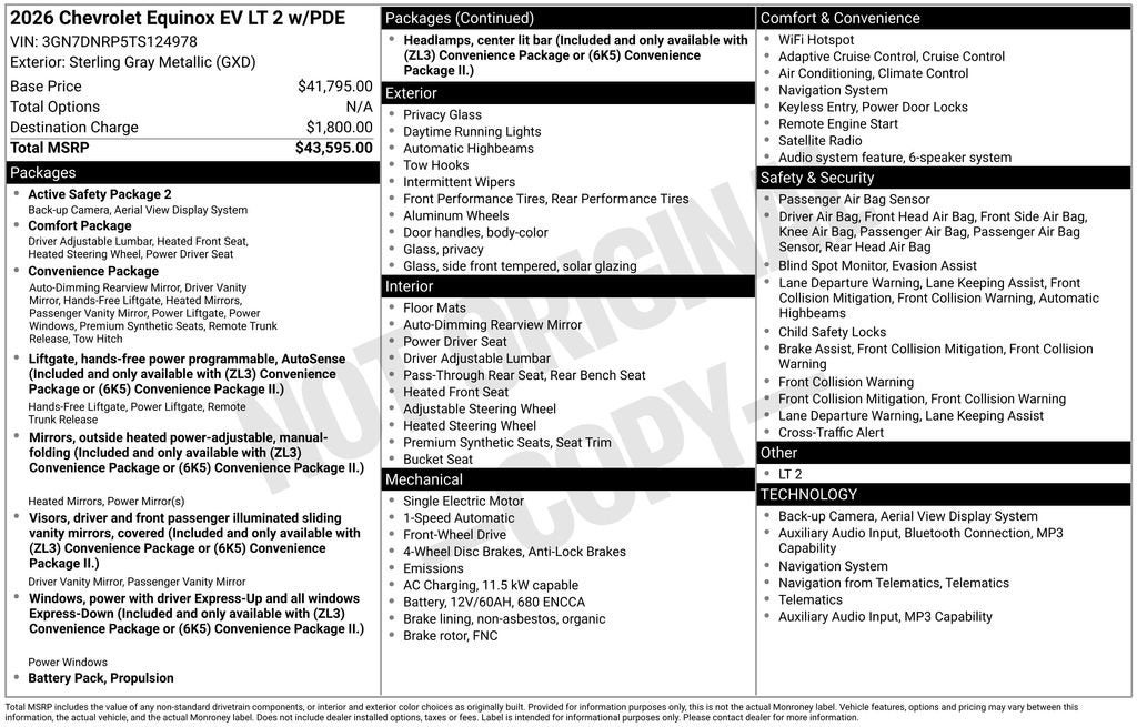 2026 Chevrolet Equinox EV LT