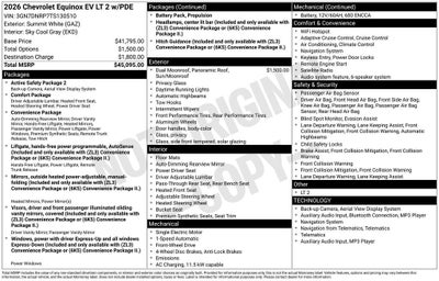 2026 Chevrolet Equinox EV LT
