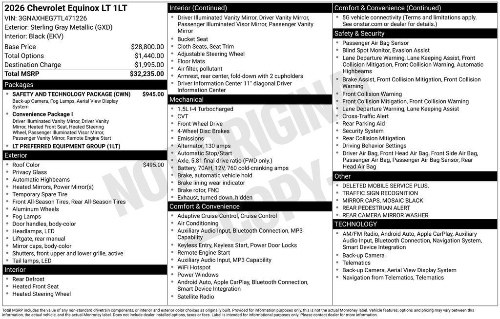 2026 Chevrolet Equinox LT