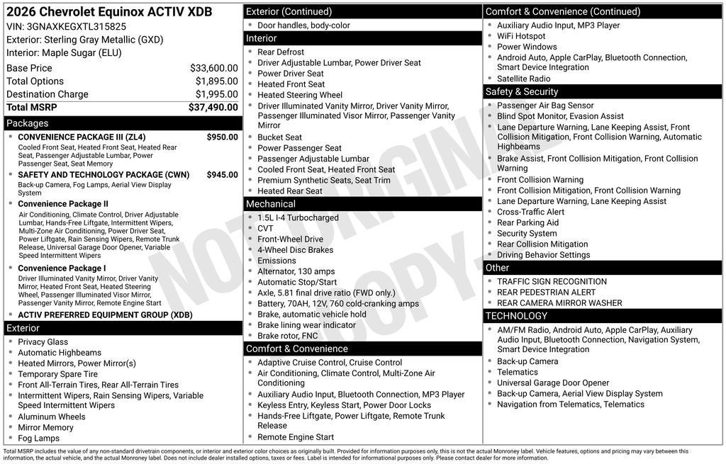 2026 Chevrolet Equinox ACTIV
