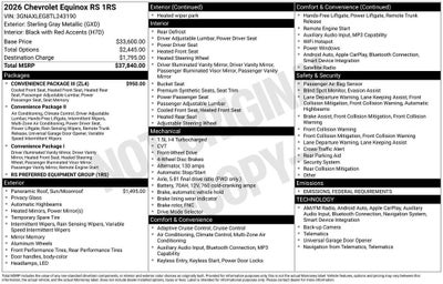 2026 Chevrolet Equinox RS