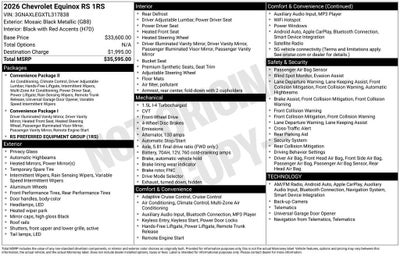 2026 Chevrolet Equinox RS