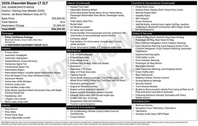 2026 Chevrolet Blazer 2LT