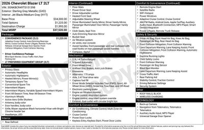 2026 Chevrolet Blazer 2LT