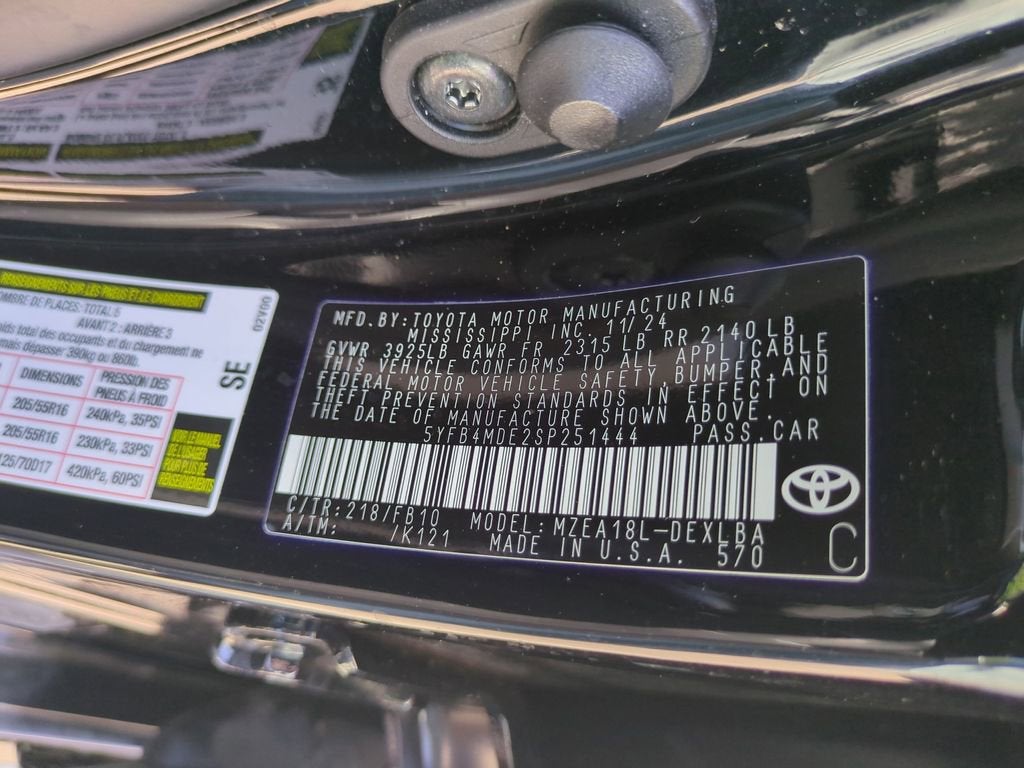 2025 Toyota Corolla LE