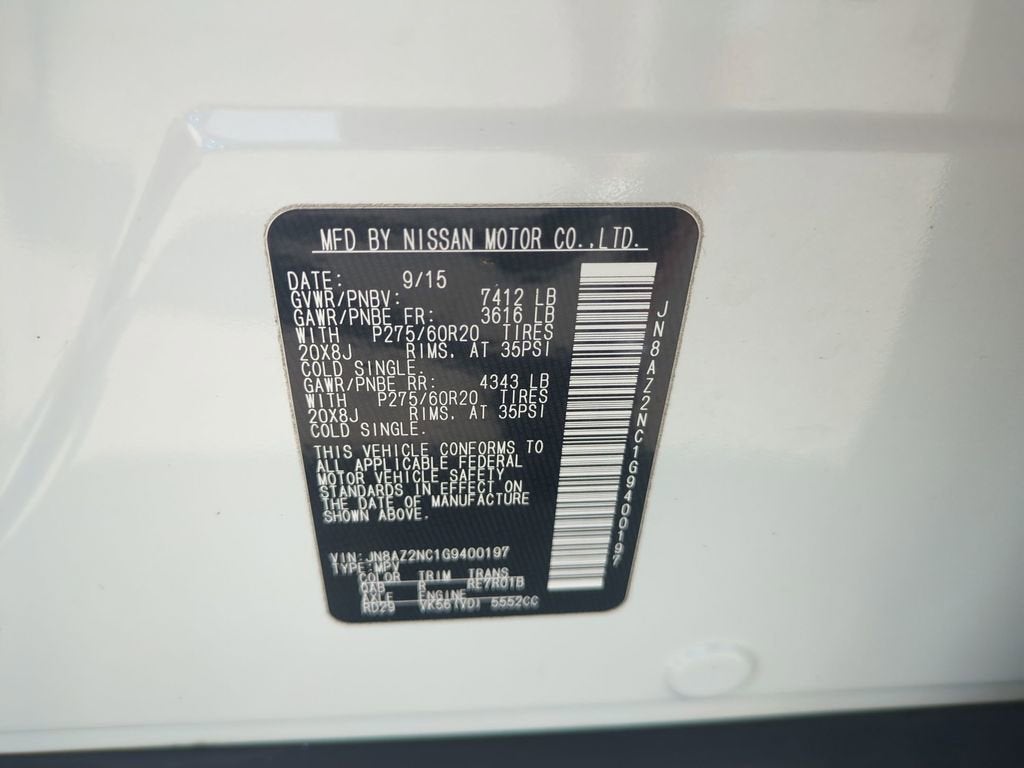 2016 INFINITI QX80 Base