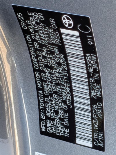 2026 Toyota Corolla Hybrid Hybrid SE