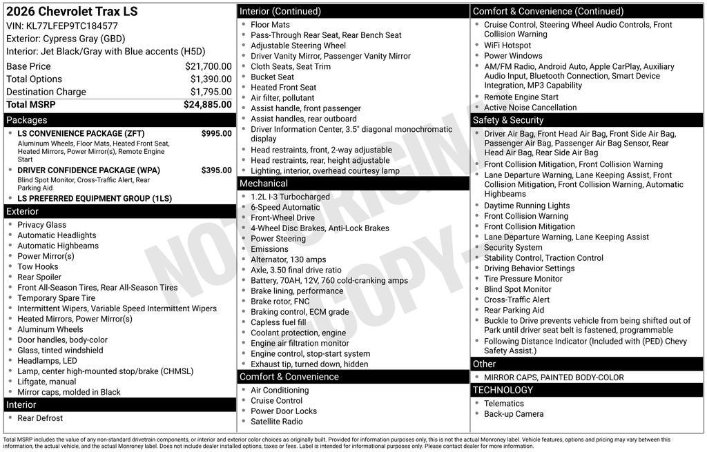 2026 Chevrolet Trax LS