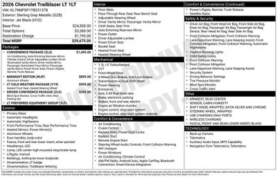 2026 Chevrolet Trailblazer LT