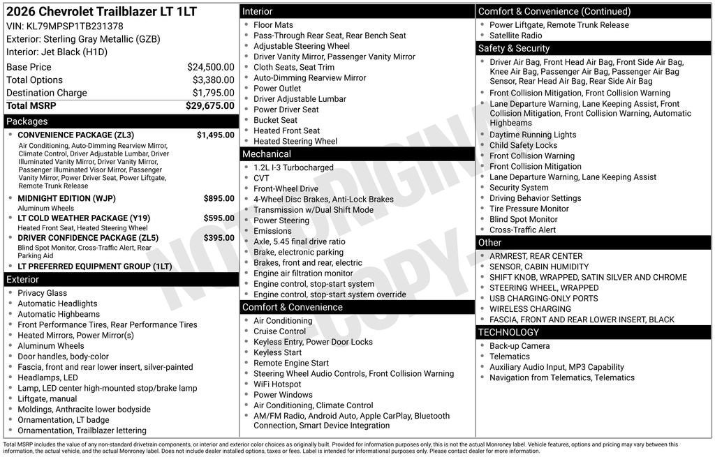 2026 Chevrolet Trailblazer LT